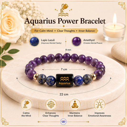 Aquarius (कुंभ राशि) Bracelet