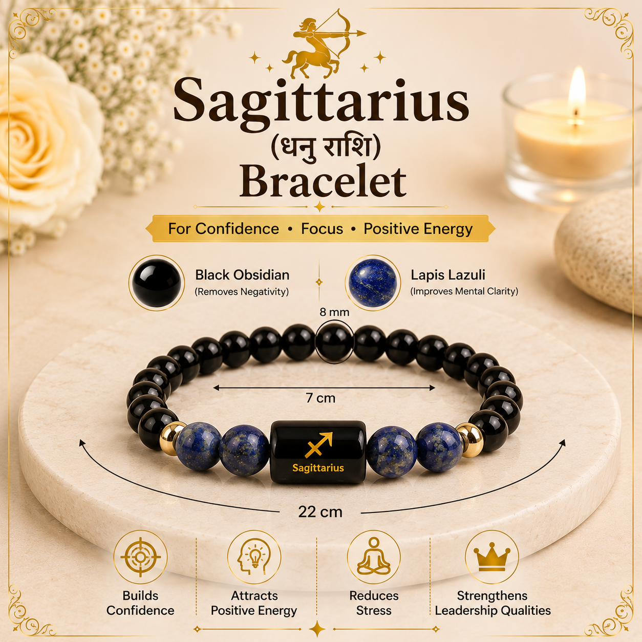 Sagittarius (धनु राशि) bracelet
