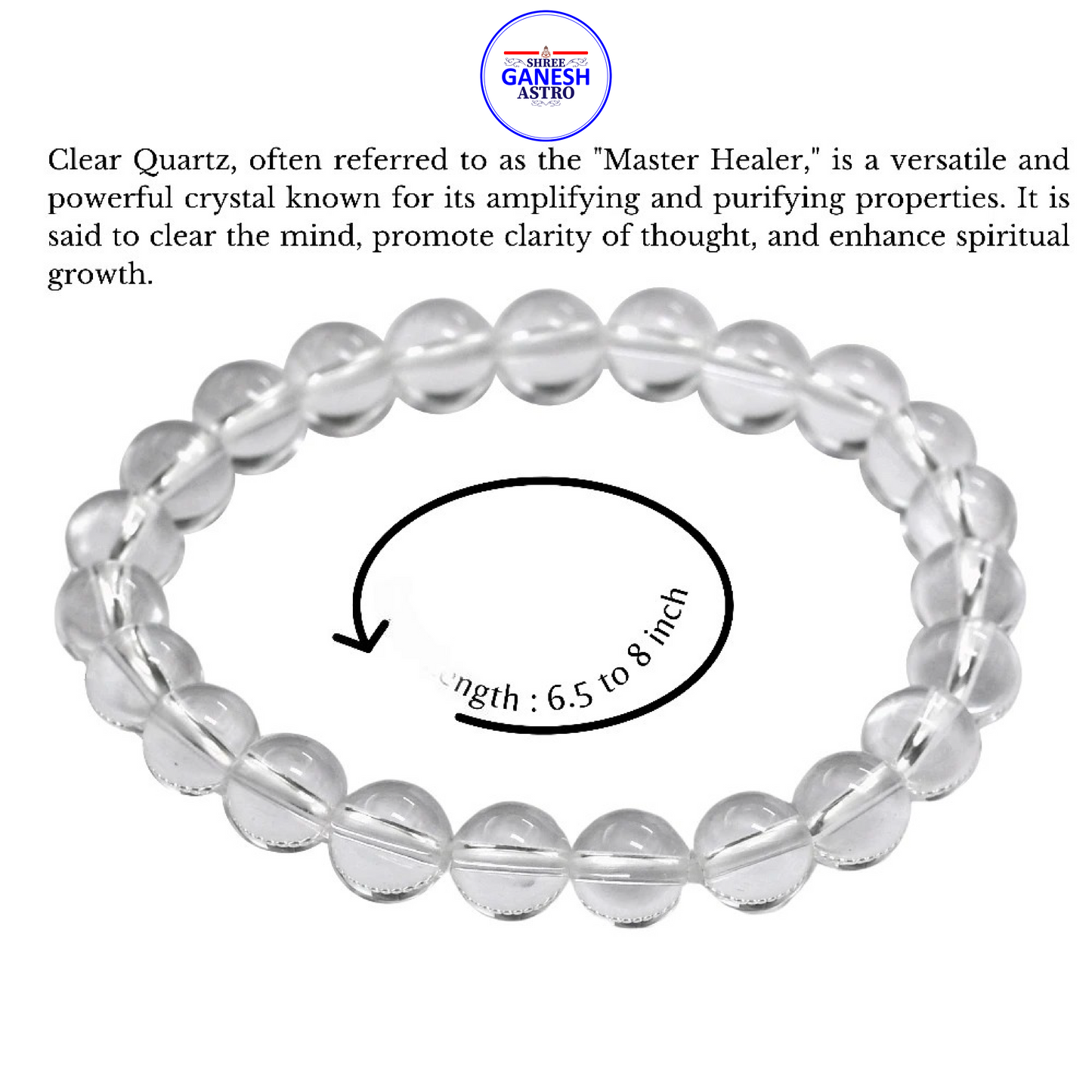 Sphatik Clear Quartz Bracelet