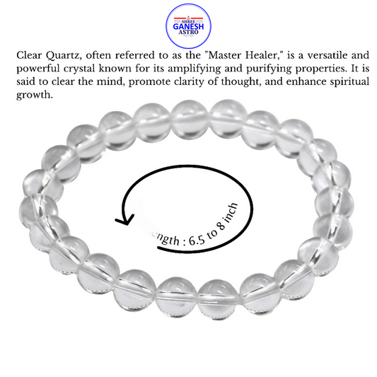 Sphatik Clear Quartz Bracelet