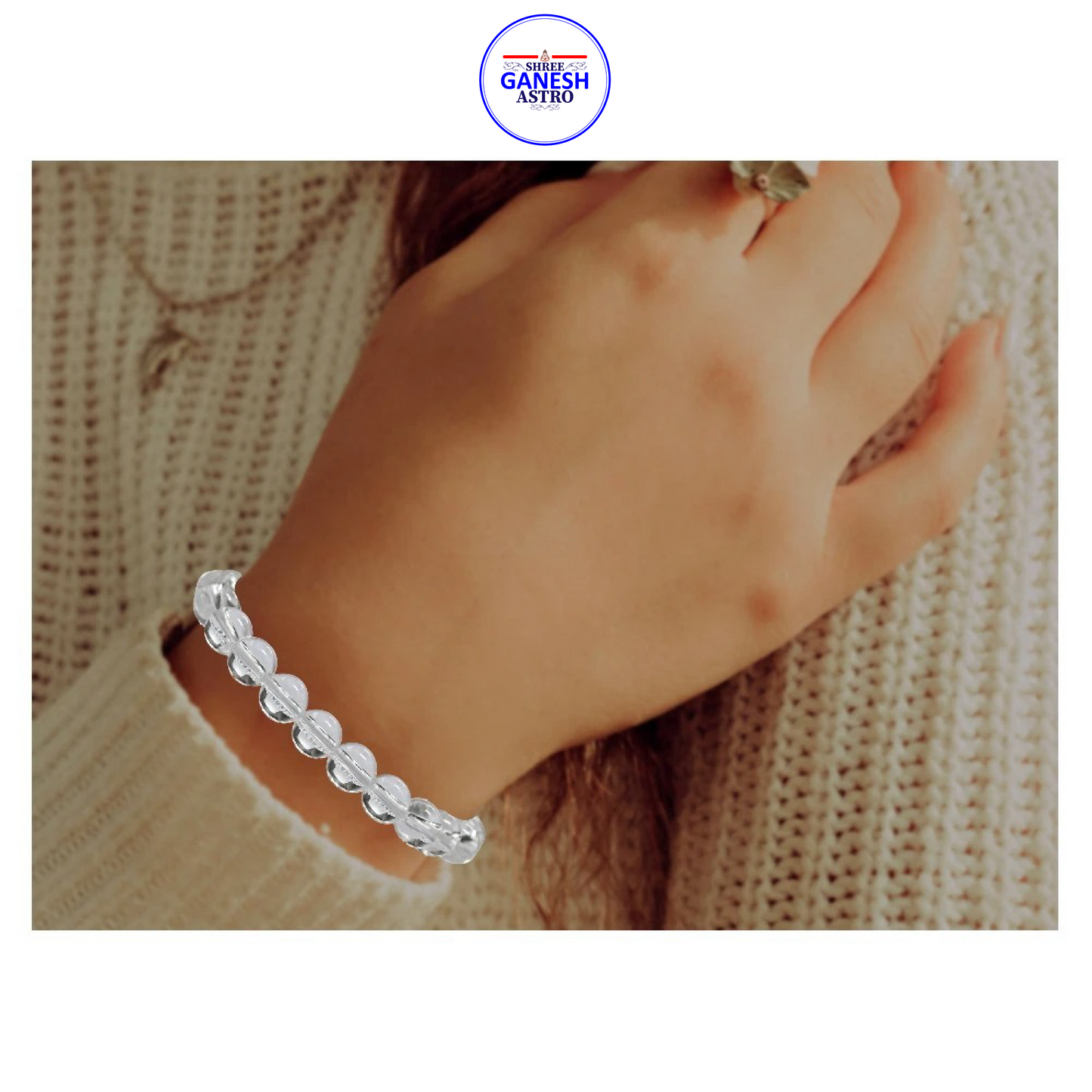 Sphatik Clear Quartz Bracelet