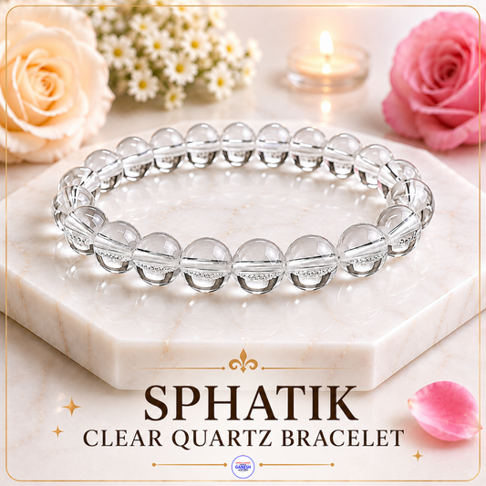 Sphatik Clear Quartz Bracelet