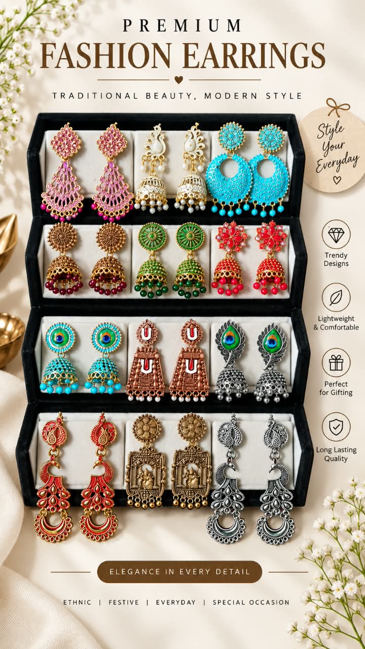 12-PIECE TRADITIONAL EARRINGS BOX SET