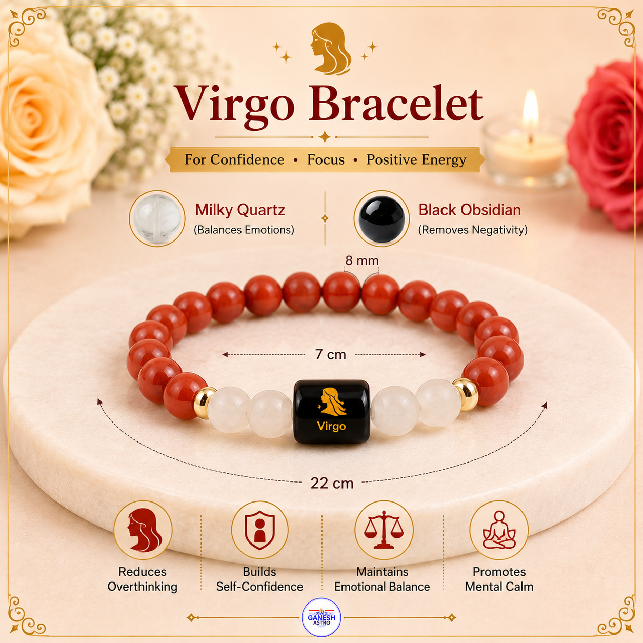 Virgo (कन्या राशि) Bracelet