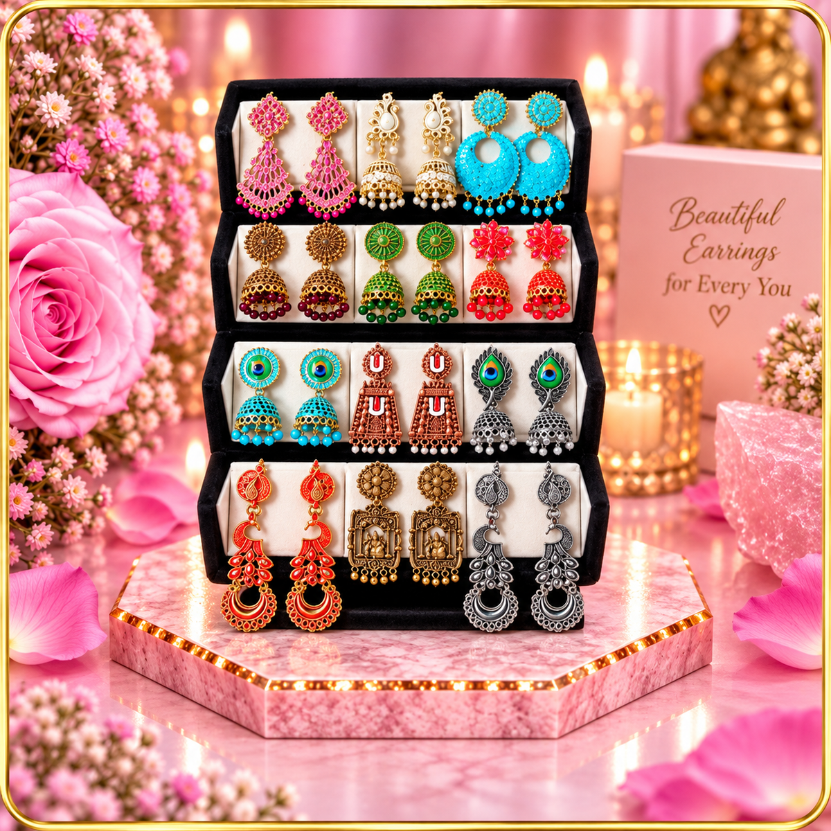 12-PIECE TRADITIONAL EARRINGS BOX SET