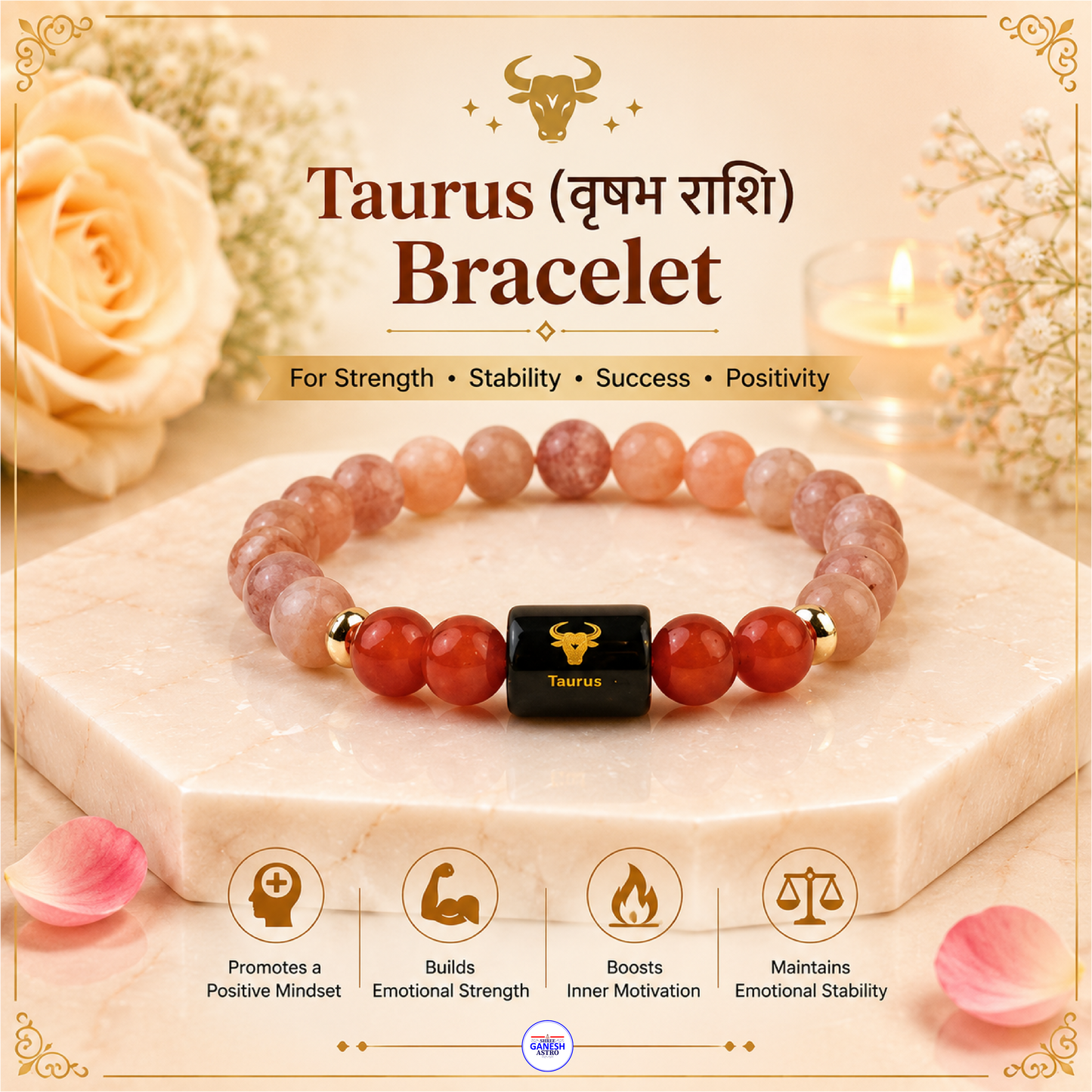 Taurus (वृषभ राशि) bracelet